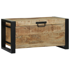 vidaXL Opbergkisten 60x30x30cm van Massief Mangohout en Metaal