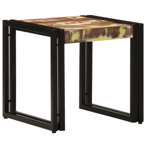 vidaXL Salontafel 40x50x38 cm massief gerecycled hout meerkleurig
