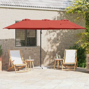 vidaXL Tuin Cantilever Parasol Terracotta Large Poedergecoat staal