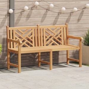 vidaXL Tuinbank Bruin 150 x 60 x 90 cm Massief teakhout