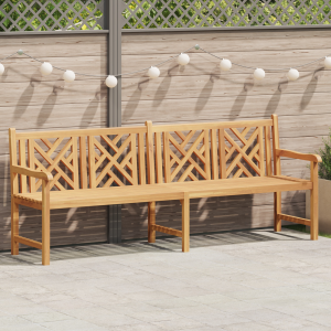 vidaXL Tuinbank Bruin 228 x 60 x 90 cm Massief teakhout