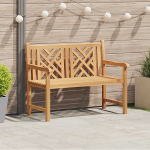 vidaXL Tuinbank Bruin 228 x 60 x 90 cm Massief teakhout