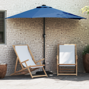 vidaXL Tuinparasol Azurblauw 294 x 150 x 224 cm Stof