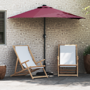 vidaXL Tuinparasol Bordeauxrood 294 x 150 x 223 cm Stof