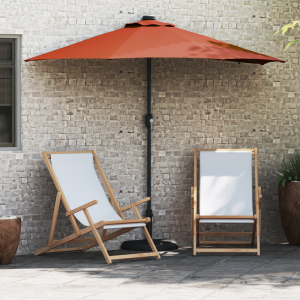 vidaXL Tuinparasol Terracotta 294 x 150 x 223 cm Stof