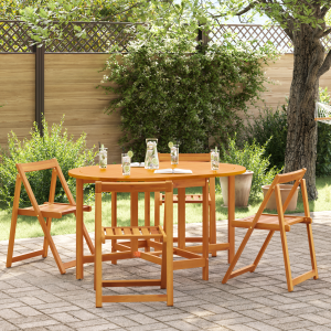 vidaXL Tuintafel vlinder inklapbaar ovaal 110x60x72 cm acaciahout