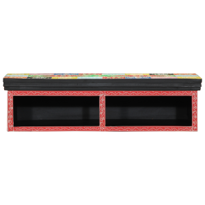 vidaXL TV-kast Muur Gemonteerd Meerkleurig 80x30x22 cm Geengineerd Hout