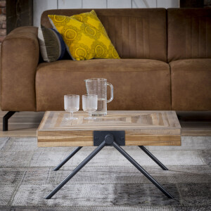 Vierkante Salontafel 'Teca Balance' Teak, 70 cm
