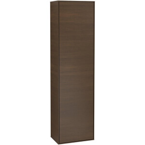 Villeroy & Boch Finion hoge kast - 1 deur 41.8x151.6x27cm - rechts walnoot f49000gn