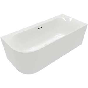 Villeroy & Boch Loop & friends half vrijstaand bad - 180x80cm - hoek rechts - Acryl Wit Alpin glans uba180lsf9cr00v-01