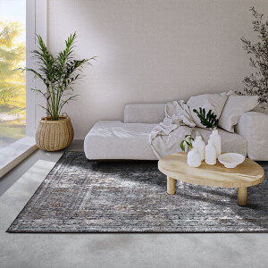 Vloerkleed Dorothee - Grijs 280x190cm - Polypropyleen - Dekbed-Discounter.nl