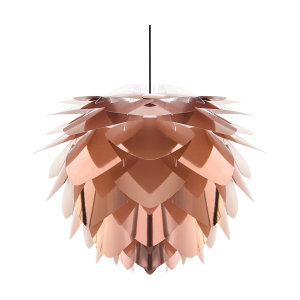 Silvia Mini hanglamp copper - met koordset zwart - Ø 32 cm