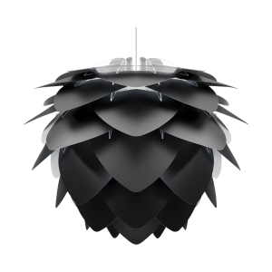 Silvia Medium hanglamp black - met koordset wit - Ø 50 cm