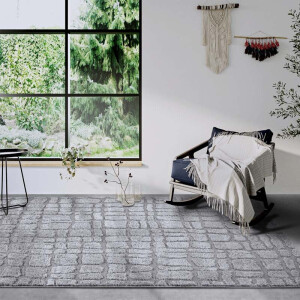 Vloerkleed Artistique - Lichtgrijs 120x80cm - Polypropyleen - Dekbed-Discounter.nl