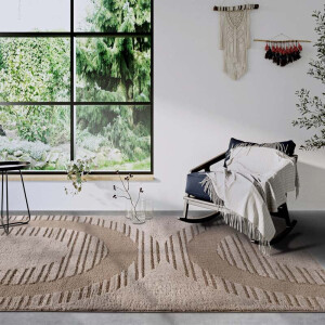 Vloerkleed Bartoux Beige 200x280 Cm Hoogpolig Elle Decoration - Dekbed-Discounter.nl