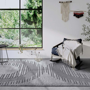 Vloerkleed Bartoux - Lichtgrijs 120x80cm - Polypropyleen - Dekbed-Discounter.nl