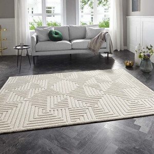 Vloerkleed Manipu - Creme 150x80cm - Polypropyleen - Dekbed-Discounter.nl