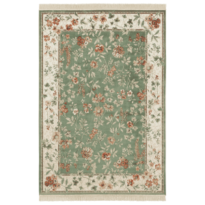 Vloerkleed Oriental Flowers - Groen 230x160cm - Polypropyleen - Dekbed-Discounter.nl