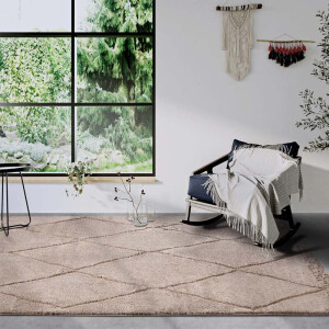 Vloerkleed Perrotin - Beige 120x80cm - Polypropyleen - Dekbed-Discounter.nl