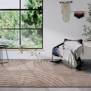 Vloerkleed Pigment - Beige 235x160cm - Polypropyleen - Dekbed-Discounter.nl