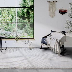 Vloerkleed Pigment - Wit 120x80cm - Polypropyleen - Dekbed-Discounter.nl