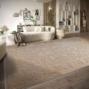 Vloerkleed Vintage Amber - Beige 290x200cm - Polypropyleen - Dekbed-Discounter.nl