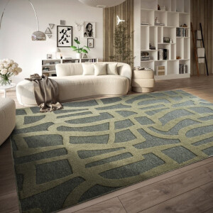 Vloerkleed Vintage Therese - Groen 290x200cm - Polypropyleen - Dekbed-Discounter.nl