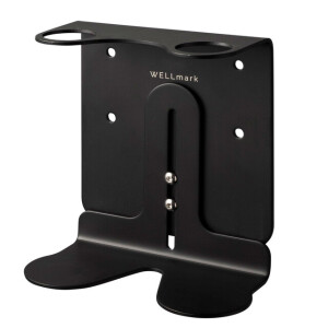 Wellmark Zeephouder Wand voor 2 zeepdispensers Mat Zwart 8720254397122