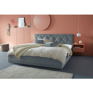 Westfalia Polsterbetten Gestoffeerd bed ADAMAS ook met bedlade, knoopdetails met stras