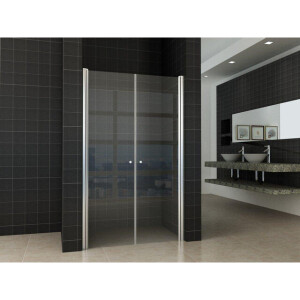 Wiesbaden Lagos pendeldeur in nis 1200 x 2000 x 6 mm nano helder glas/chroom 20.3823