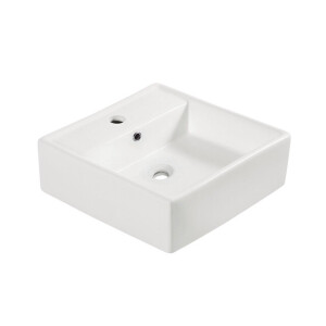Wiesbaden Larx waskom 38,5 x 38,5 x 13 cm keramiek glans wit 32.3405