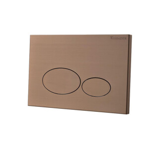 Wiesbaden X32 Metal drukplaat voor inbouwreservoir geborsteld brons koper 32.4676