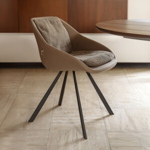 Dutchbone Eetkamerstoel 'Wakefield' kleur Beige