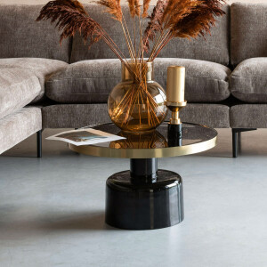 Zuiver Ronde Salontafel 'Glam' 60cm, kleur Zwart