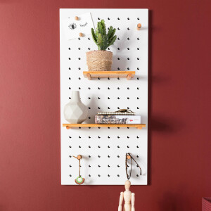 Zuiver Wandorganizer 'Bundy' 45 x 90cm, kleur Wit