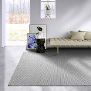 Wollen Vloerkleed Charles - Lichtgrijs 230x160cm - Wol - Dekbed-Discounter.nl