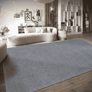 Wollen Vloerkleed Francois - Grijs 90x60cm - Wol - Dekbed-Discounter.nl