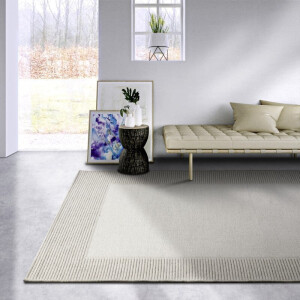 Wollen Vloerkleed Johann - Creme 290x200cm - Wol - Dekbed-Discounter.nl