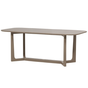 WOOOD Deens Ovale Eettafel 'Ferion' Mangohout, 180 x 90cm, kleur Mud