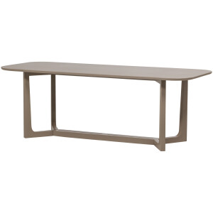 WOOOD Deens Ovale Eettafel 'Ferion' Mangohout, 240 x 90cm, kleur Mud