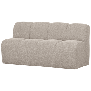 WOOOD Eetkamerbank 'Mojo' Bouclé, 164cm, kleur Beige Melange