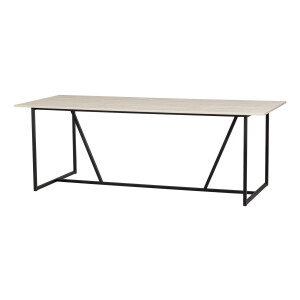 WOOOD Eettafel 'Silas' Essen, 220 x 90cm, kleur Dust