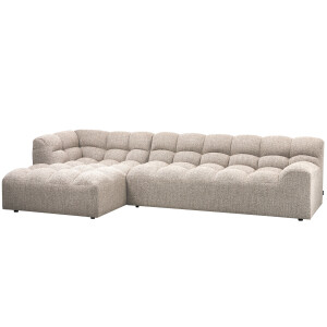 WOOOD Loungebank 'Allure' Links, Geweven stof, kleur Naturel Melange
