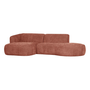 WOOOD Loungebank 'Polly' Links, Woven, kleur Roze