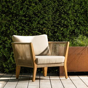 WOOOD Loungestoel 'San Remo' Teakhout, kleur Zand