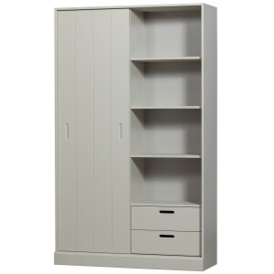 WOOOD Opbergkast 'Mila' Grenenhout, kleur Dust