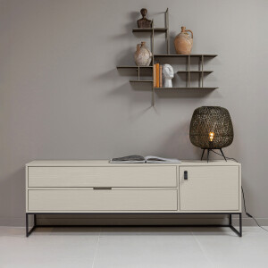 WOOOD TV-meubel 'Silas' Grenen, 180cm, kleur Dust