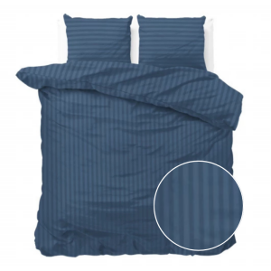Dekbedovertrek Dallas Navy Strepen 240x200 Cm Zensation - Dekbed-Discounter.nl