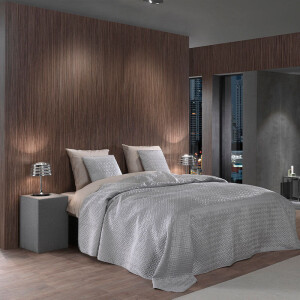 Bedsprei Audrey - Grijs - 180x260cm Van Zo!Home Microvezel - Dekbed-Discounter.nl