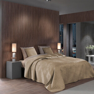 Bedsprei Audrey - Beige - 180x260cm Van Zo!Home Microvezel - Dekbed-Discounter.nl